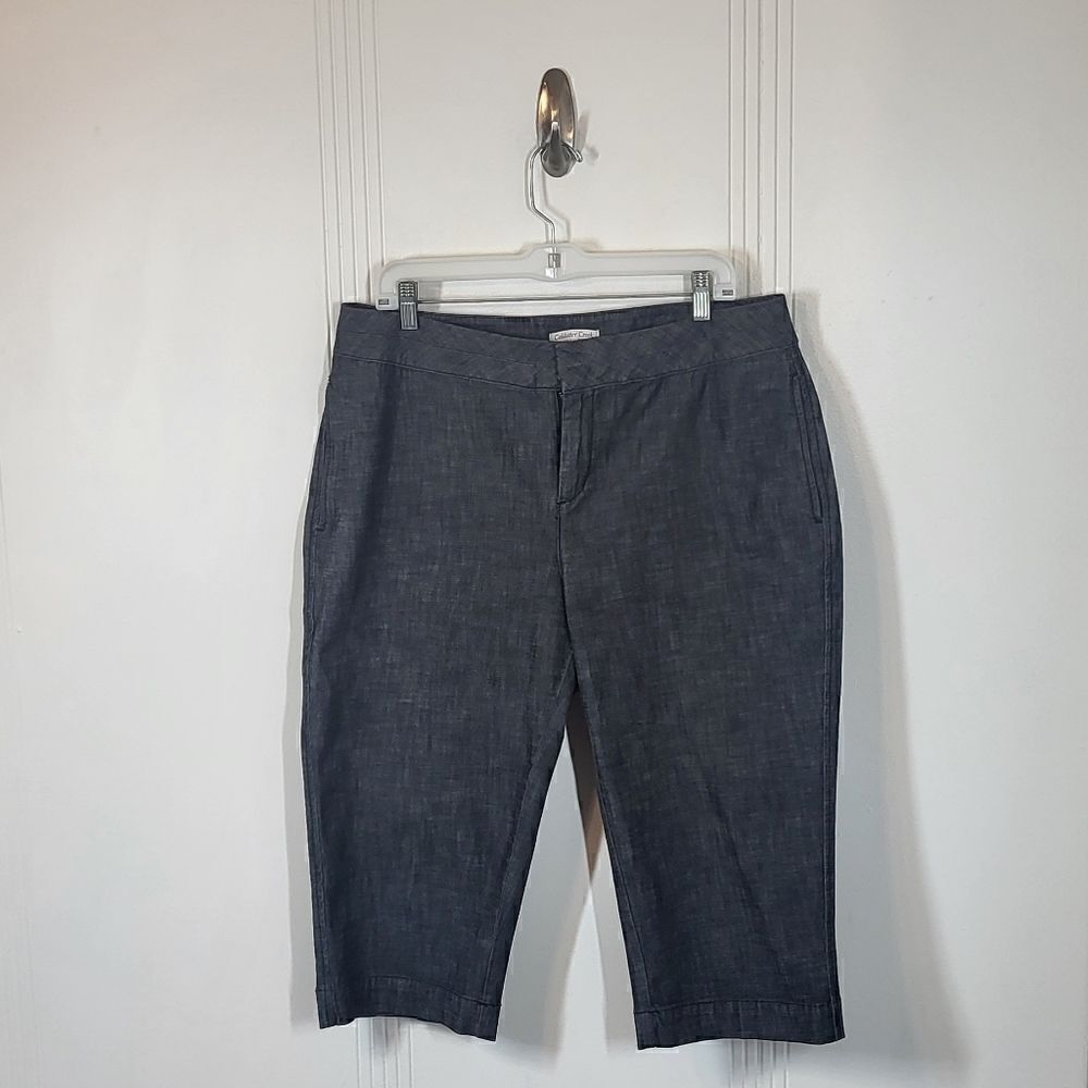 Coldwater Creek Plus Size Petite Dark Gray Walking Shorts